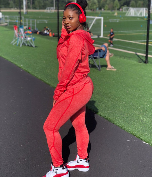 Red Track Suit